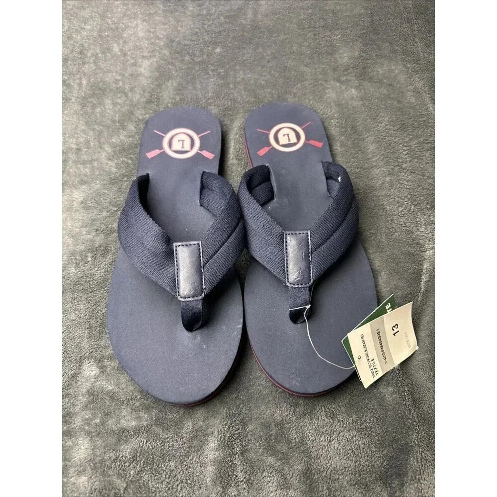 Lacoste Men's Randle TBC Flip Flop Rowing Club Blue Size 13 New - Picture 14 of 16
